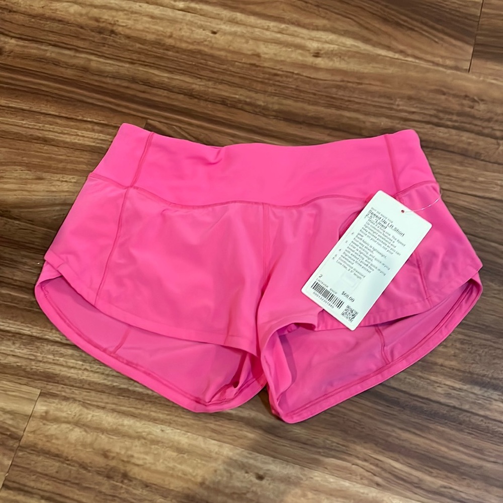 Lululemon sonic pink 2.5 speed up size 2
